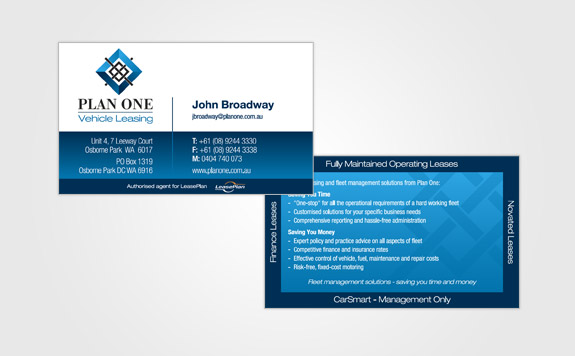 Business Card layout
