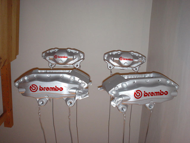 R33 GT-R Brembo - Silver and Red Mockup
