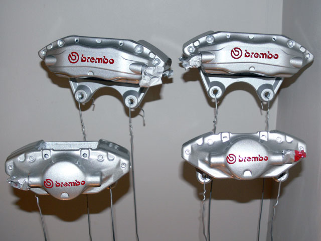 R33 GT-R Brembo (Rear) - Silver with Red Logo
