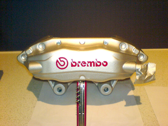 R33 GT-R Brembo (Front) - Silver with Red Logo